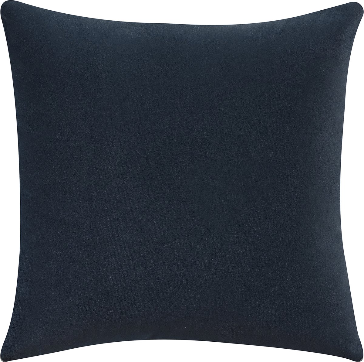 Beliani Le Crau - Chaise Longue--fluweel - Blauw