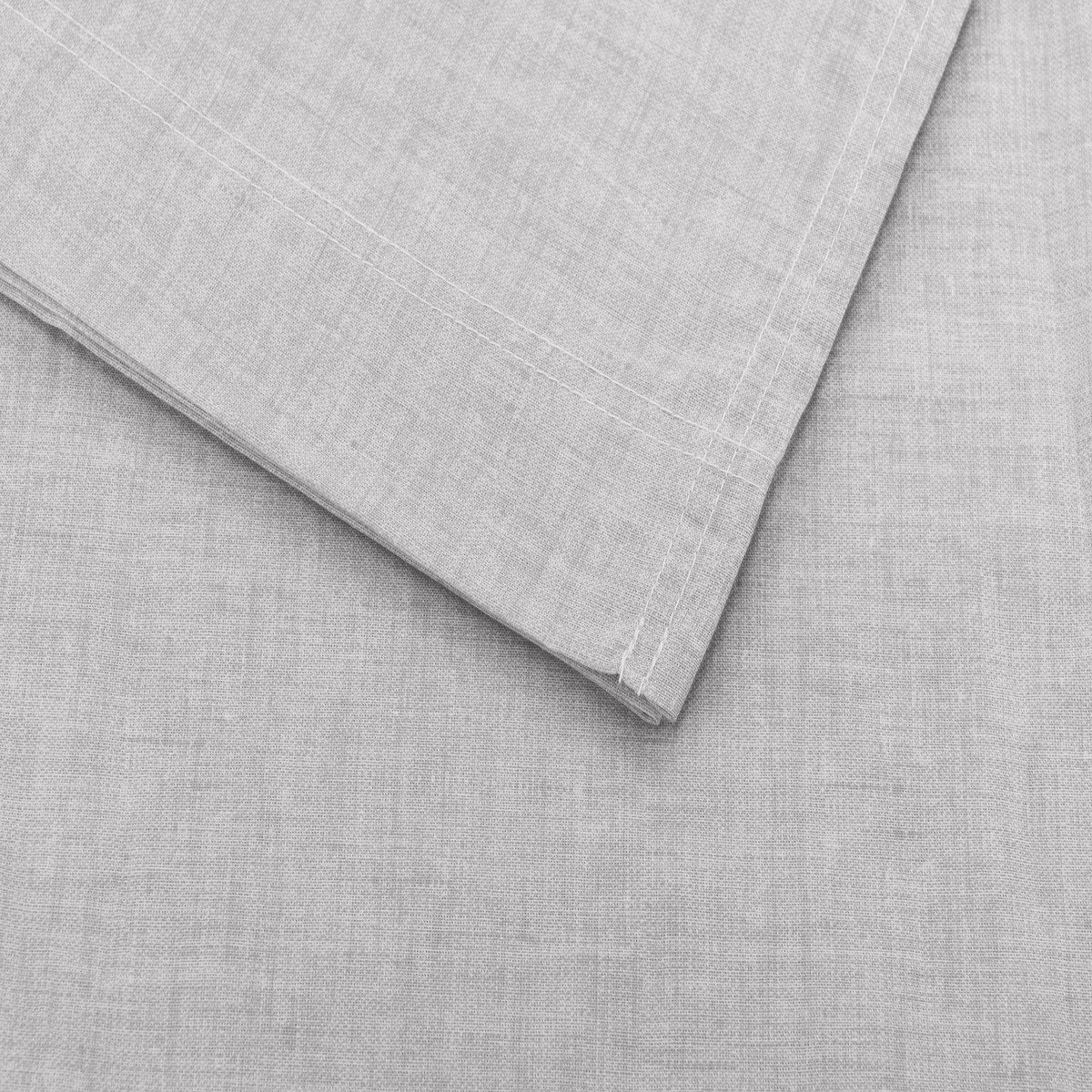 Zo Home Lino Laken Katoen Linnen Look - Dove Grey 160x290cm - Grijs