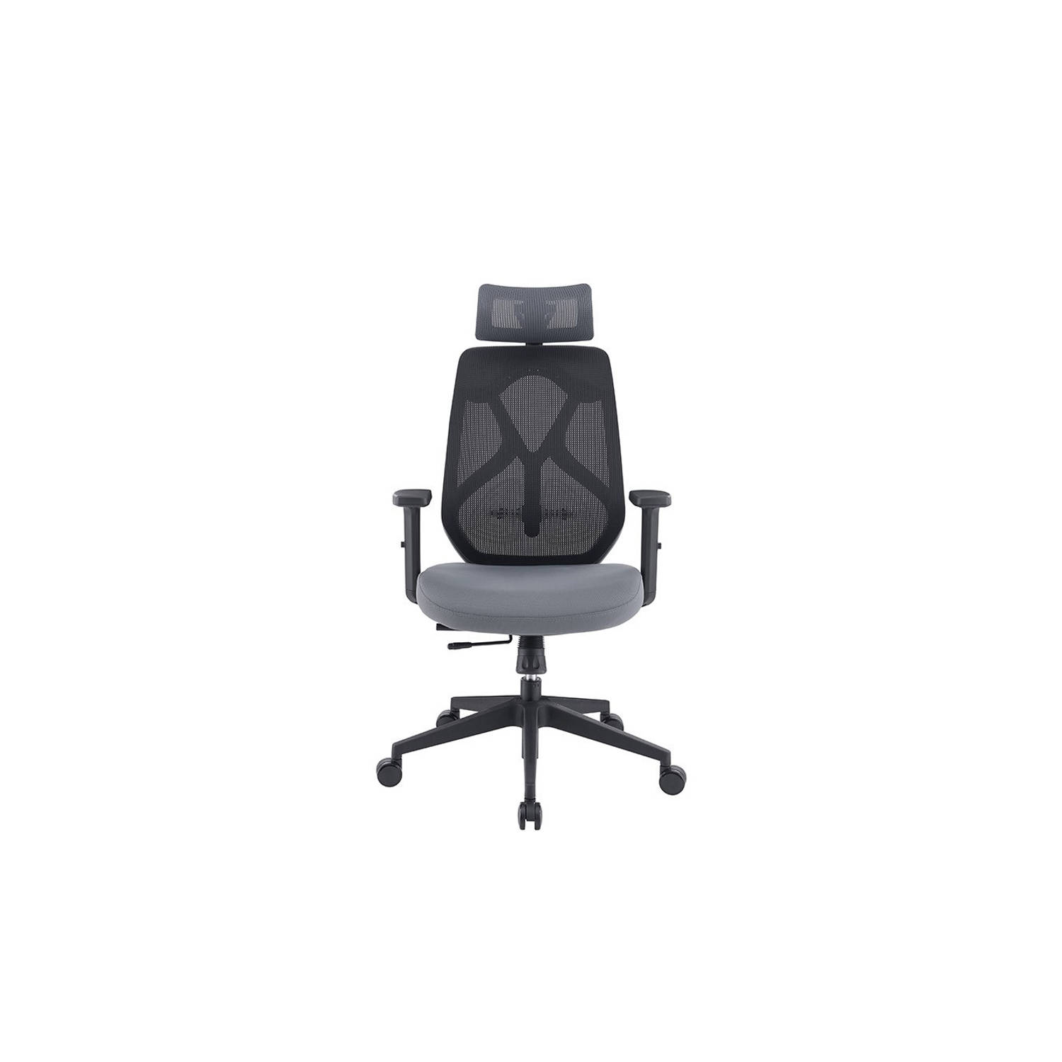 Feel Home - Ergonomische Bureaustoel Verstelbaar/grijs - Zwart