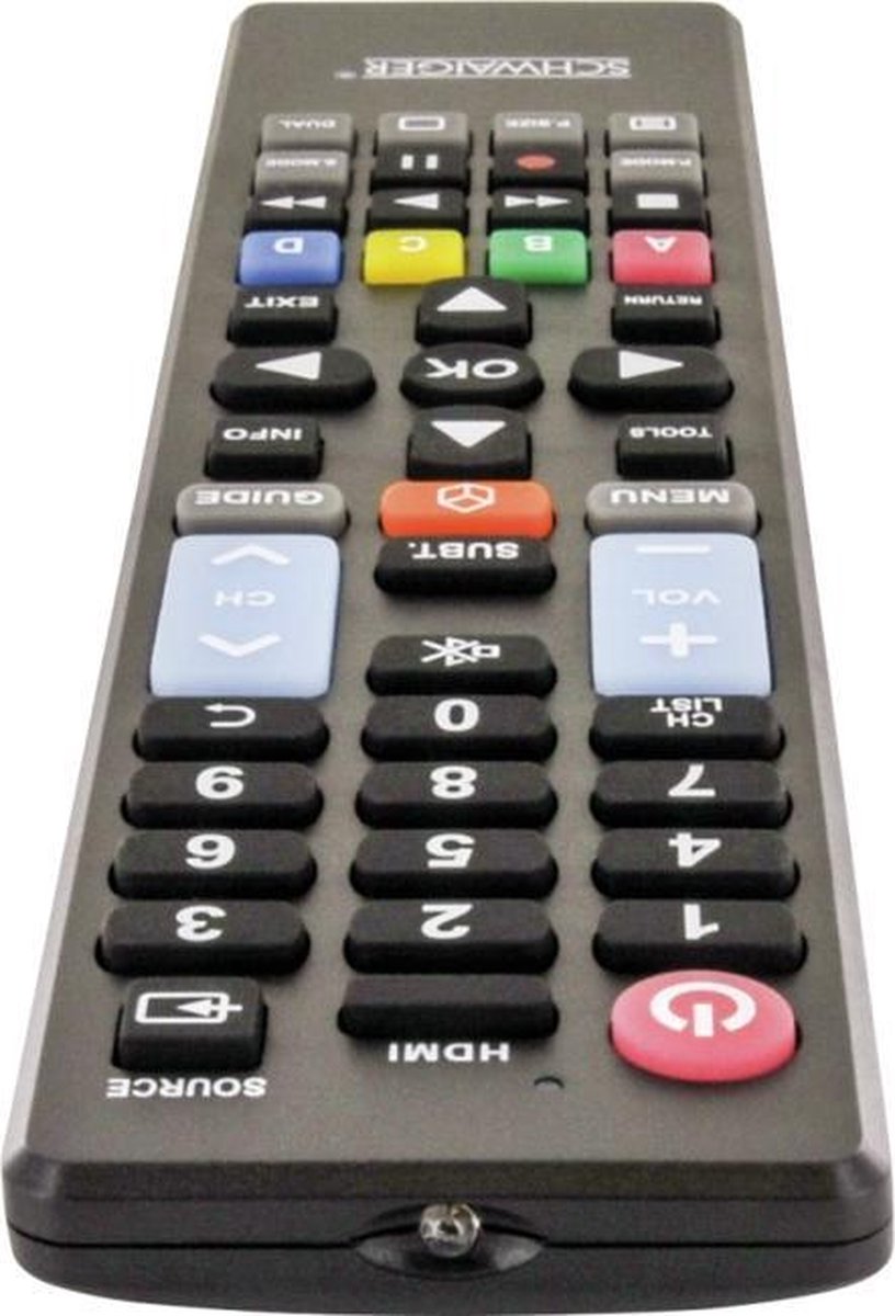 Schwaiger UFB100U Samsung, LG, Sony, Philips, Panasonic Afstandsbediening - Zwart