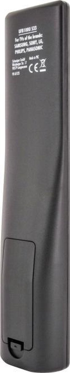 Schwaiger UFB100U Samsung, LG, Sony, Philips, Panasonic Afstandsbediening - Zwart