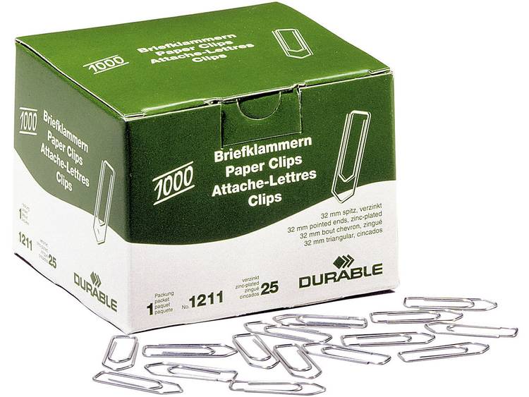 Durable Bureauklemmen 121125 32 mm 1000 stuk(s)