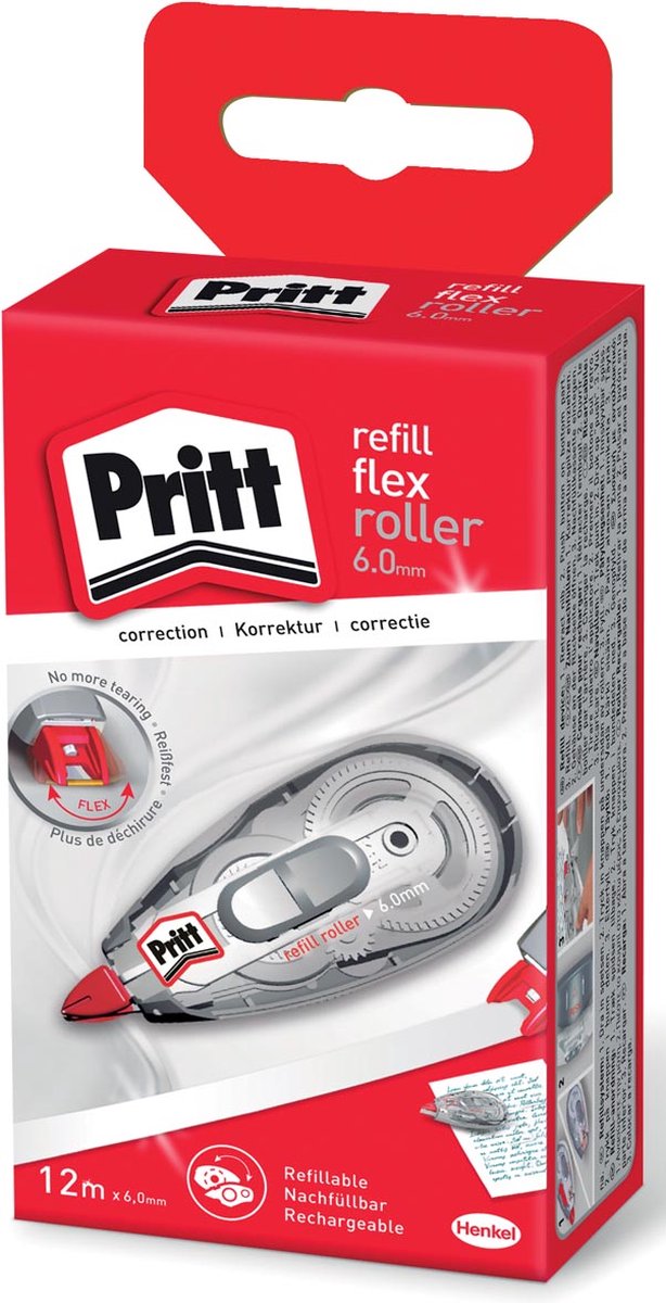 Pritt Correctieroller refill flex 6 mm 12 m 1 stuk(s) - Wit