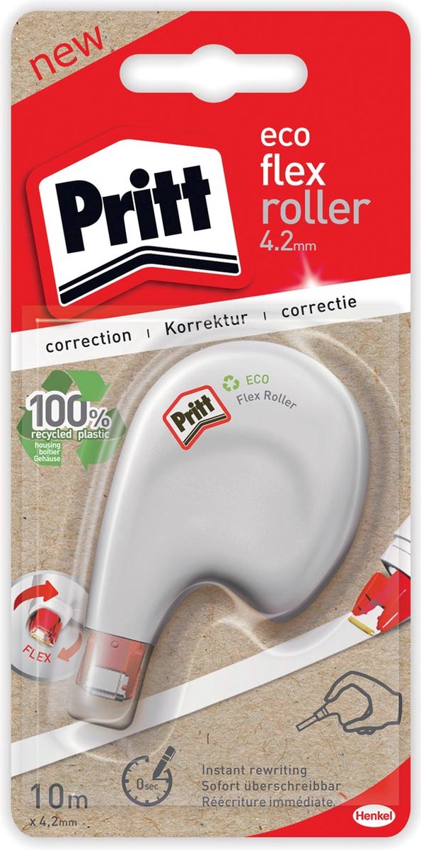 Pritt Correctieroller eco flex roller 4.2 mm 10 m 1 stuk(s) - Blanco