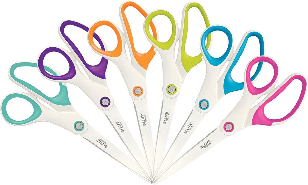 Leitz 5319-20-23 Universele schaar Rechtshandig-roze - Wit