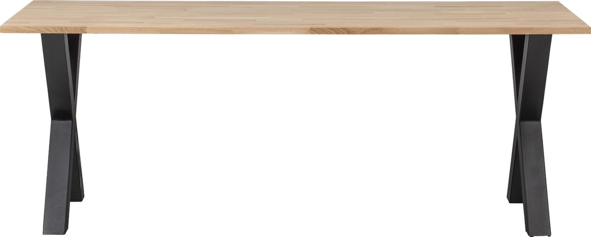 Woood Tablo Tafel met Alkmaar Poot - Eiken - 75x200x90 - Bruin