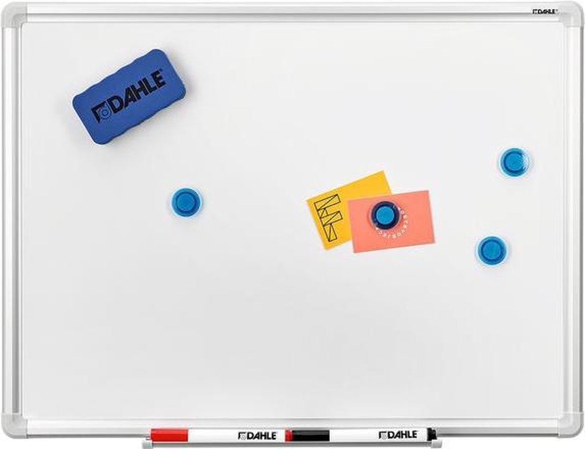 Dahle Whiteboard Basic Board 96151 (b x h) 90 cm x 60 cm Horizontaal- of verticaalformaat, Incl. opbergbakje - Wit