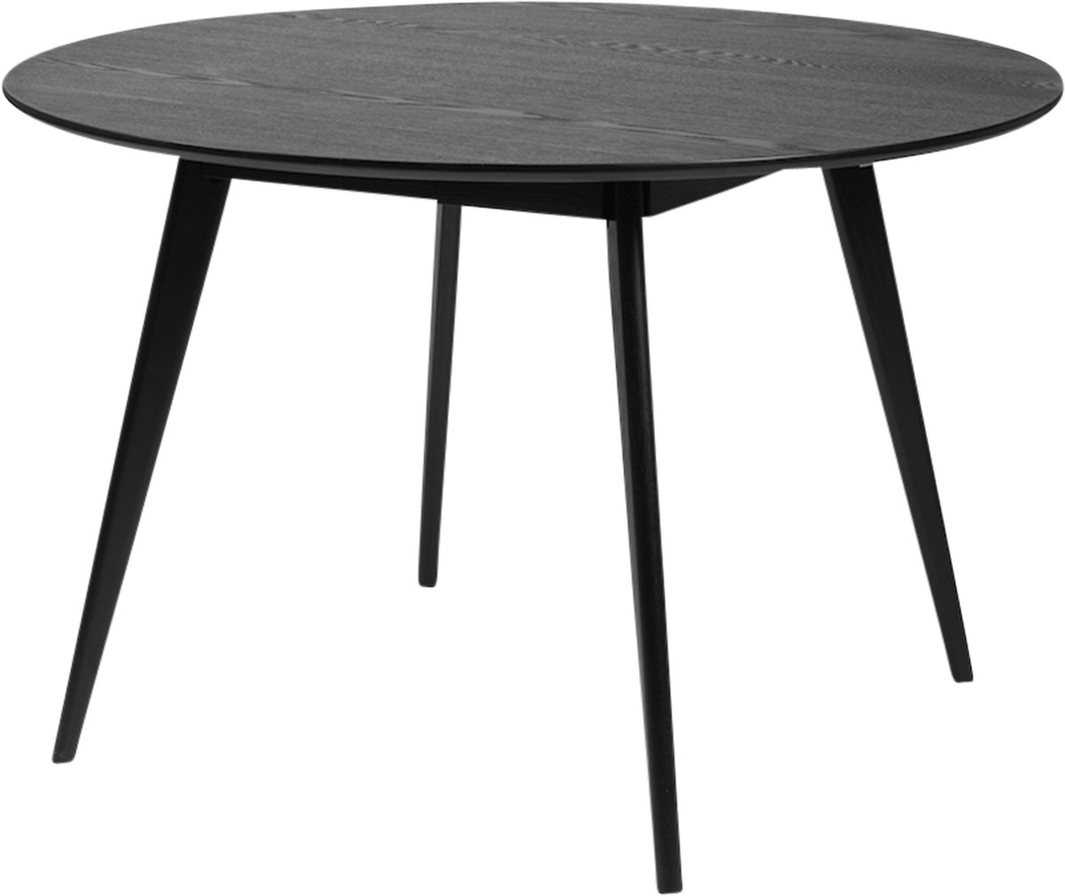 Rowico Home Yumi houten eettafel - Ø 115 cm - Zwart
