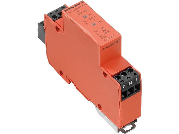 Weidmüller 1351580000 VPU III R 24V/4kV Overspanningsafleider Overspanningsbeveiliging voor:elkast 2 kA 1 stuk(s) - Groen