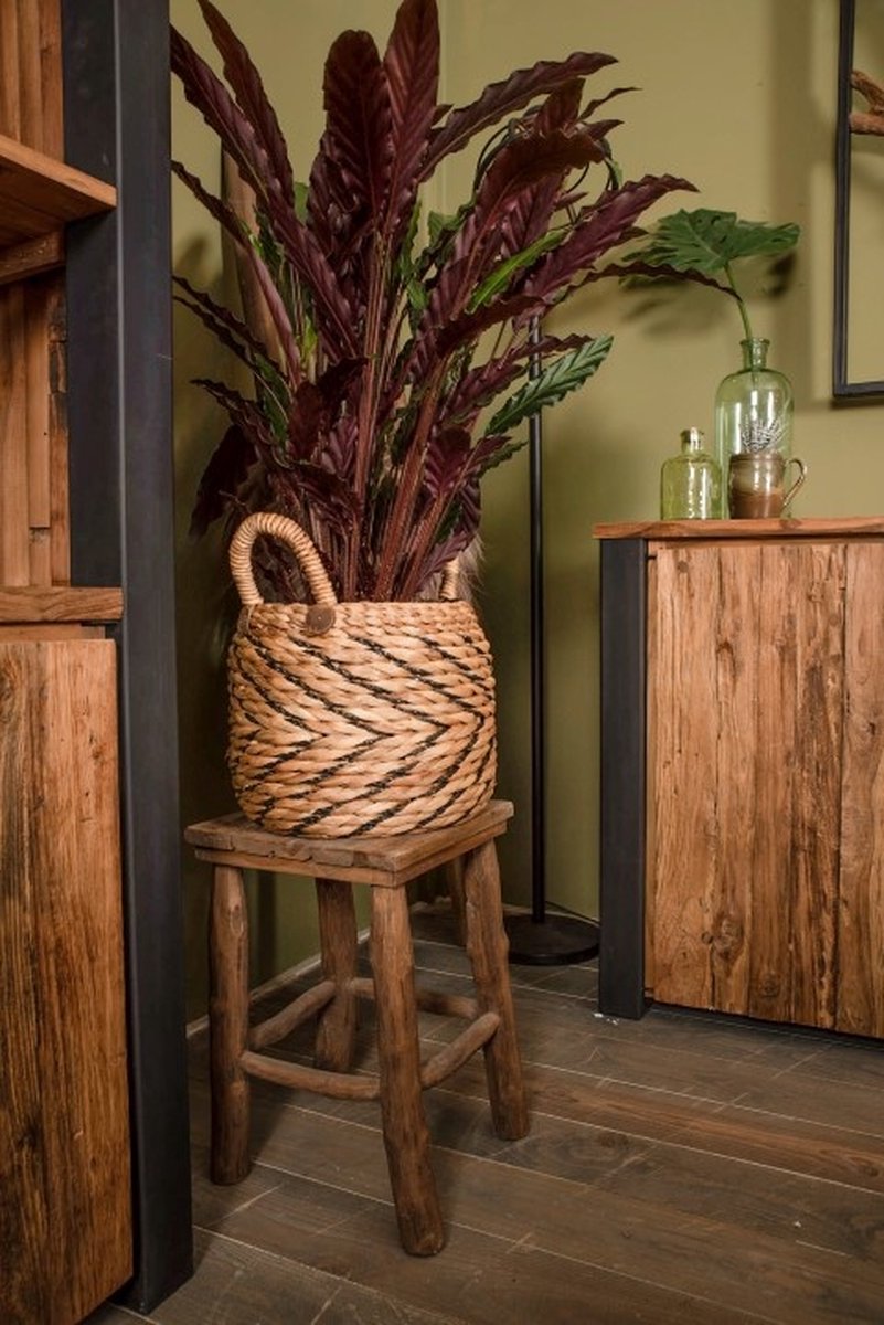 HSM Collection Kruk Pank - antiek - teak - Bruin