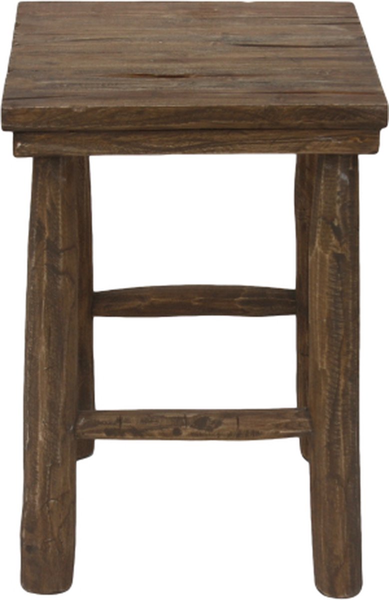 HSM Collection Kruk Pank - antiek - teak - Bruin