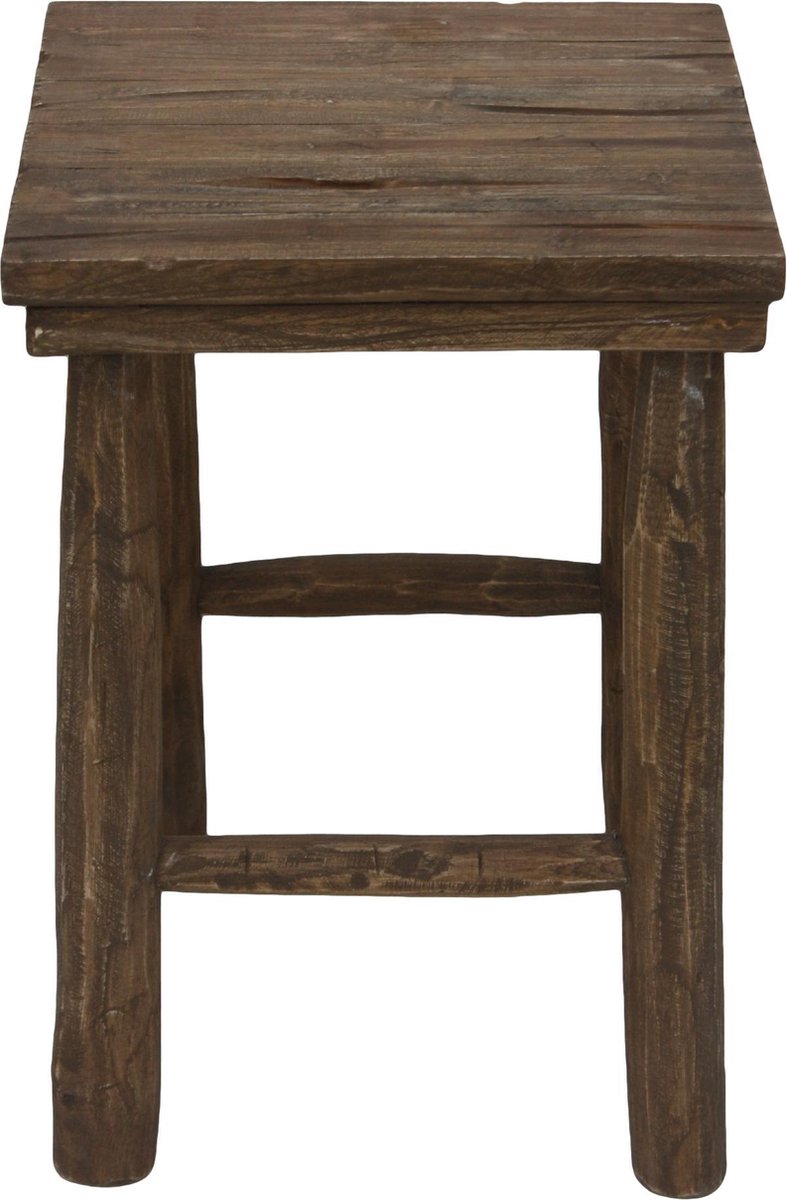 HSM Collection Kruk Pank - antiek - teak - Bruin