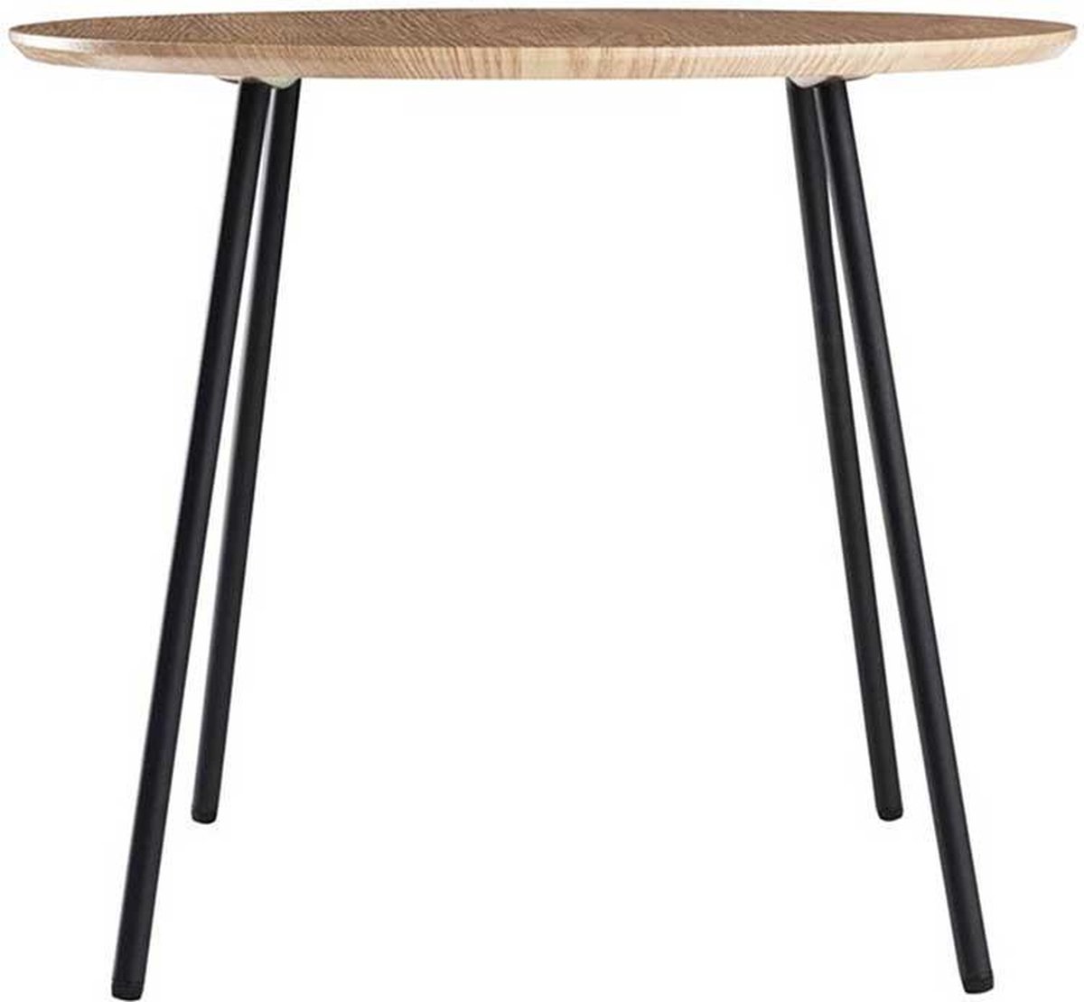 Lisomme Jolijn houten bijzettafel naturel - Ø 55 cm - Bruin
