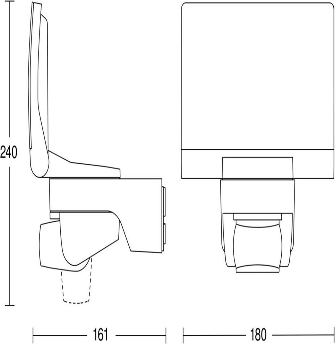 Steinel Spotlight sensor XLED Home 2 XL grafiet 030056 - Zwart
