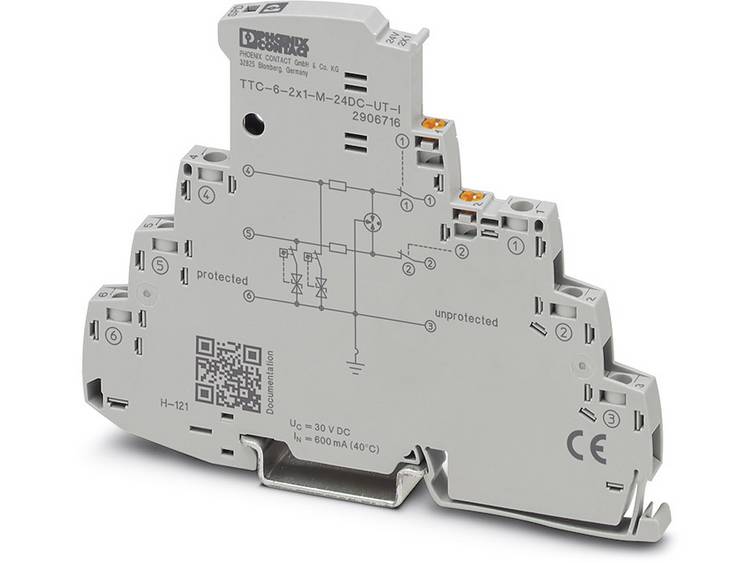 Phoenix Contact 2906716 TTC-6-2X1-M-24DC-UT-I Overspanningsafleider 1 stuk(s)