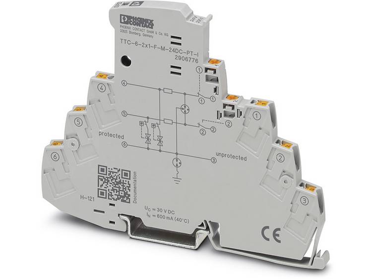 Phoenix Contact 2906776 TTC-6-2X1-F-M-24DC-PT-I Overspanningsafleider 1 stuk(s)