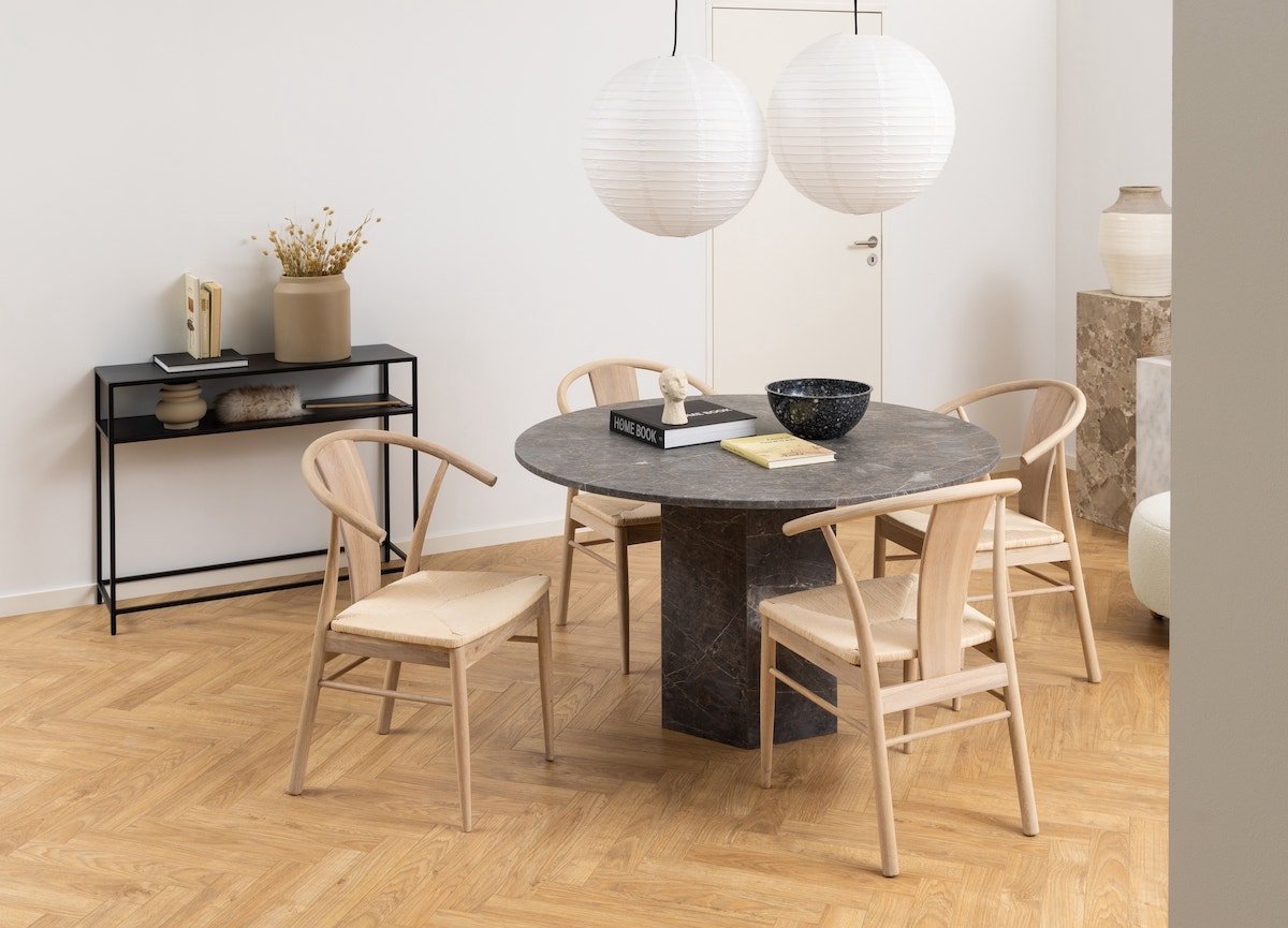 Lisomme Roy metalen sidetable - 100 x 35 cm - Zwart