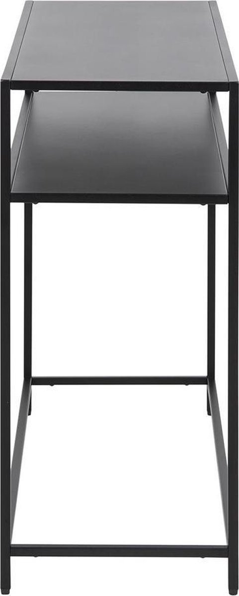 Lisomme Roy metalen sidetable - 100 x 35 cm - Zwart