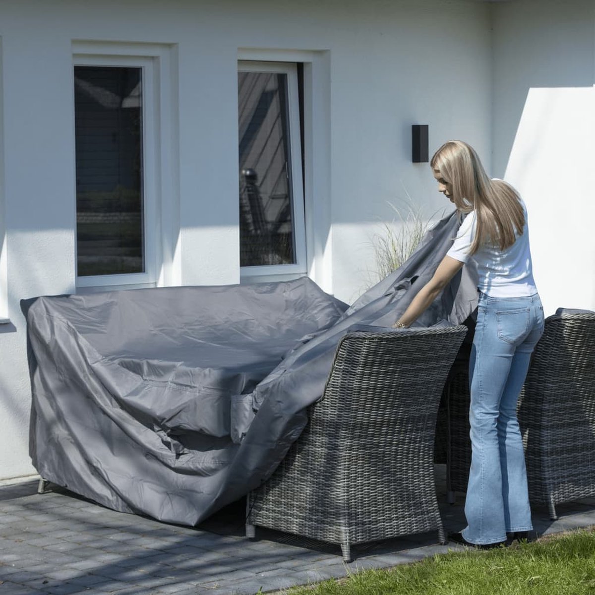 Madison Tuinmeubelhoes 305x190x85 cm - Grijs