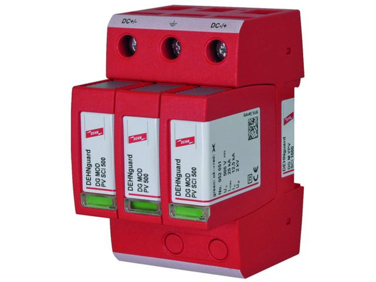 Dehn 952510 952510 guard DGM YPV SCI1000 Overspanningsafleider Overspanningsbeveiliging voor:elkast 40 kA 1 stuk(s) - Groen