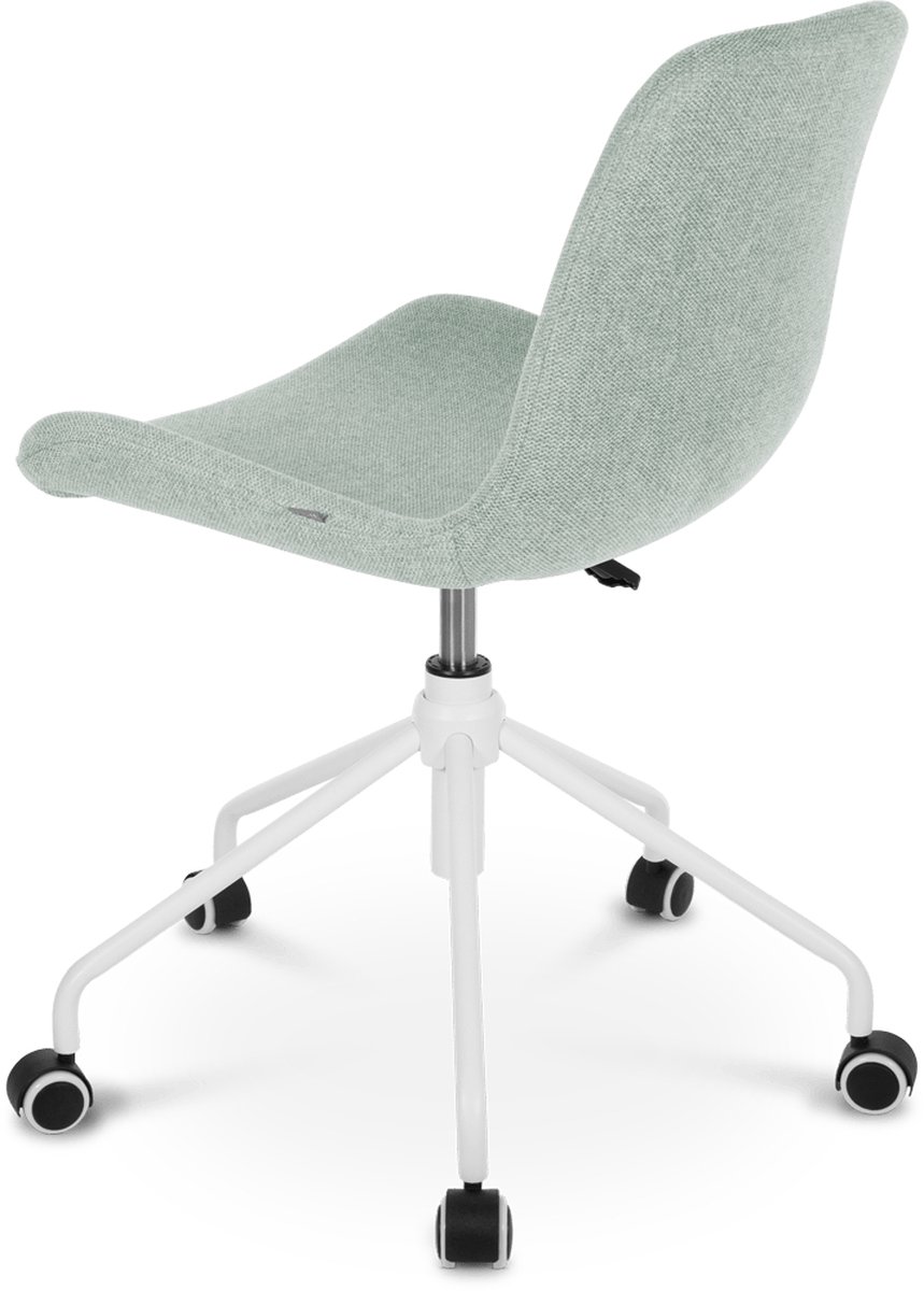 Nolon Nout bureaustoel zacht - wit onderstel - Groen