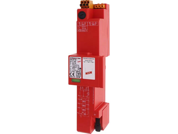 Dehn 909396 DSH ZP B2 SG TT 255 Combi-afleider Overspanningsbeveiliging voor:elkast 20 kA 1 stuk(s) - Groen
