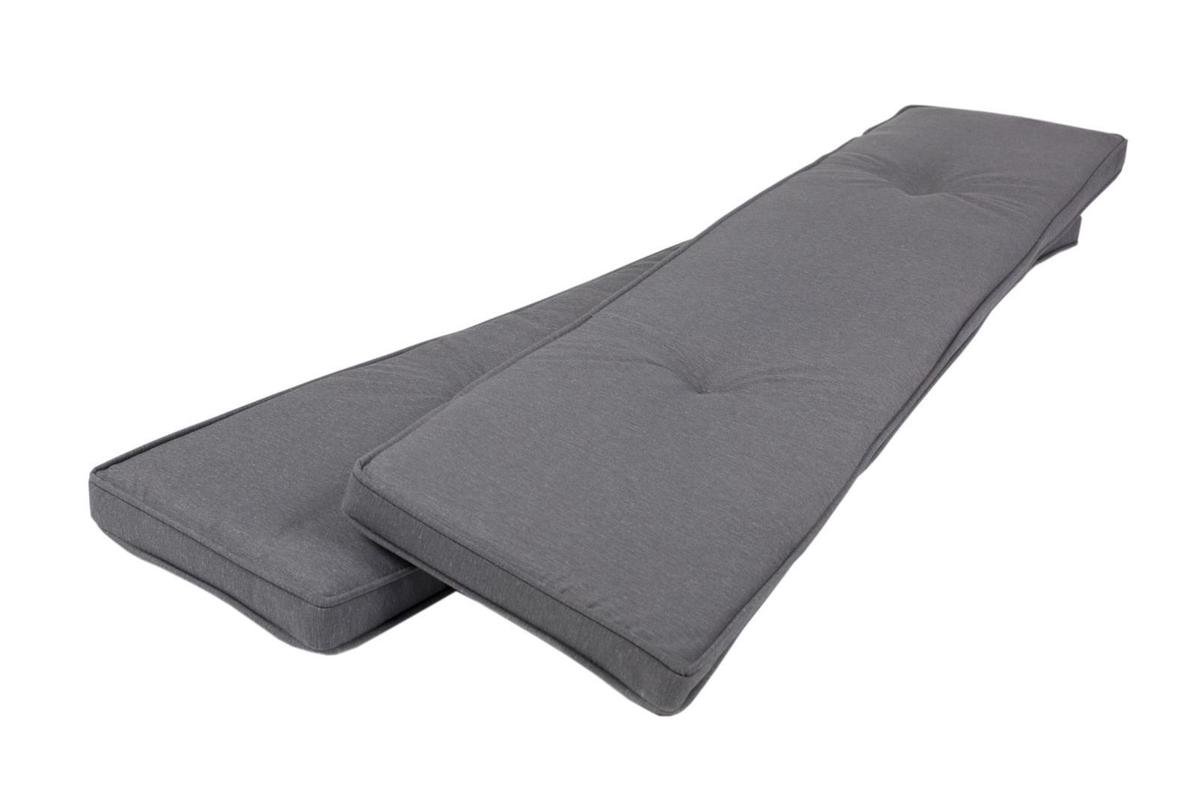 MaximaVida picknicktafel kussenpakket Antro 120 cm - 2 stuks - Grijs