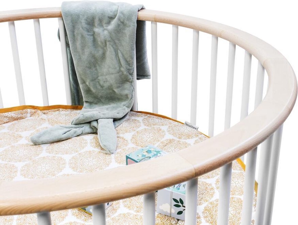 Bopita Rondo box incl. wielen - Wit/Naturel