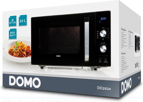 Domo DO2924 Magnetron 800 W Timerfunctie - Zwart