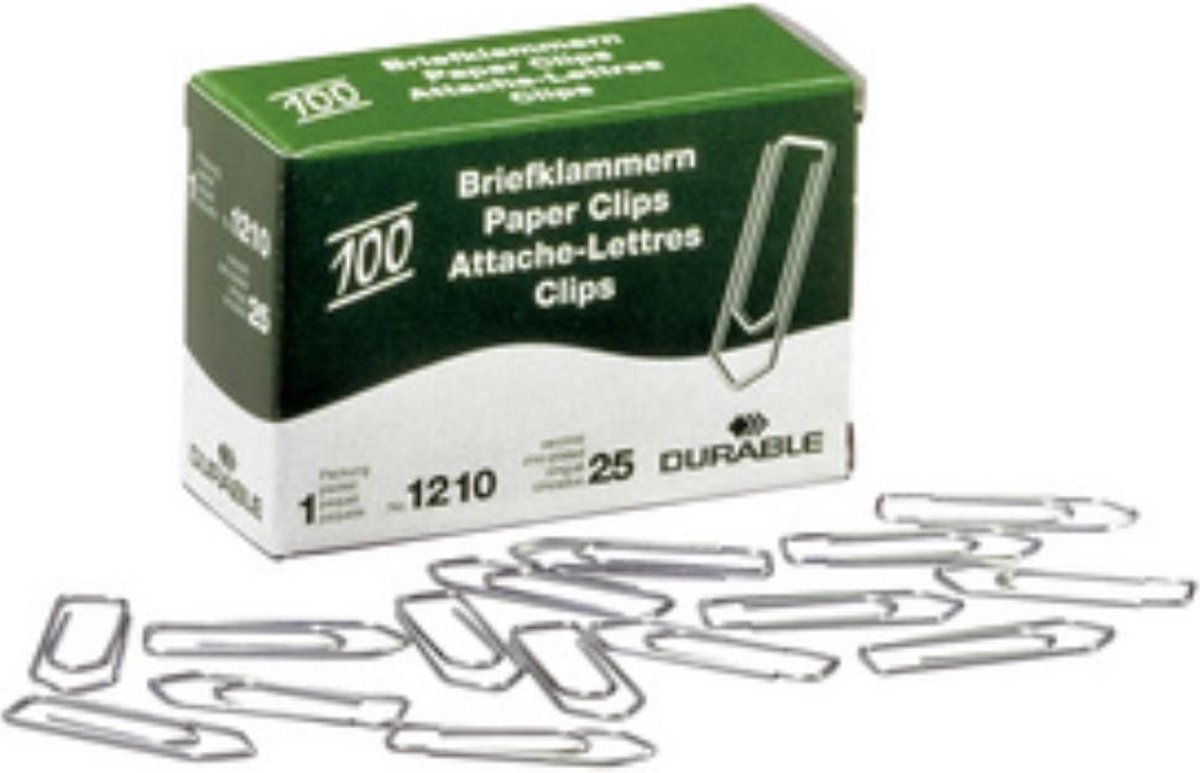 Durable Bureauklemmen 120725 26 mm 1000 stuk(s)