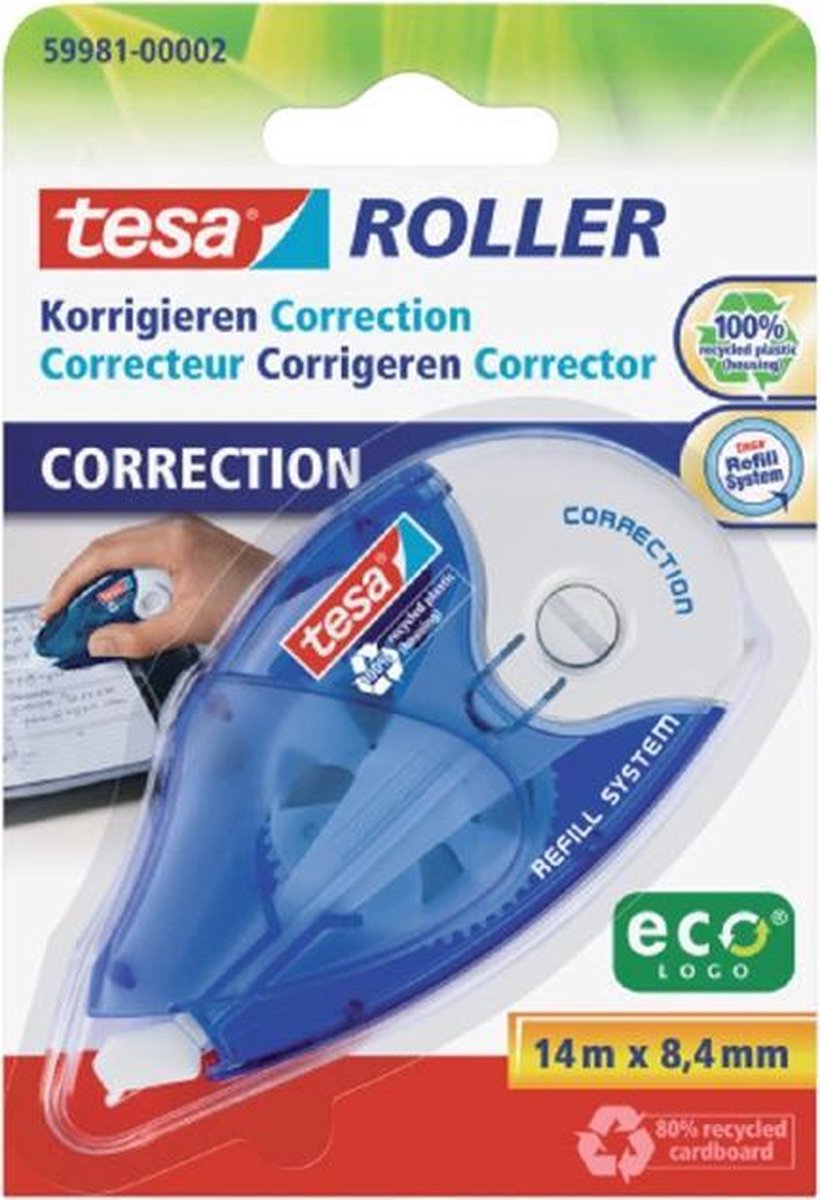 Tesa Correctieroller ROLLER 59981 8.4 mm 14 m 1 stuk(s) - Wit