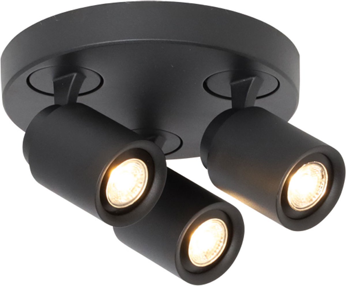 Freelight Spot Razza Mat 3 lichts GU10 - Zwart