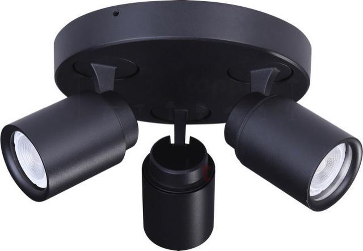 Freelight Spot Razza Mat 3 lichts GU10 - Zwart