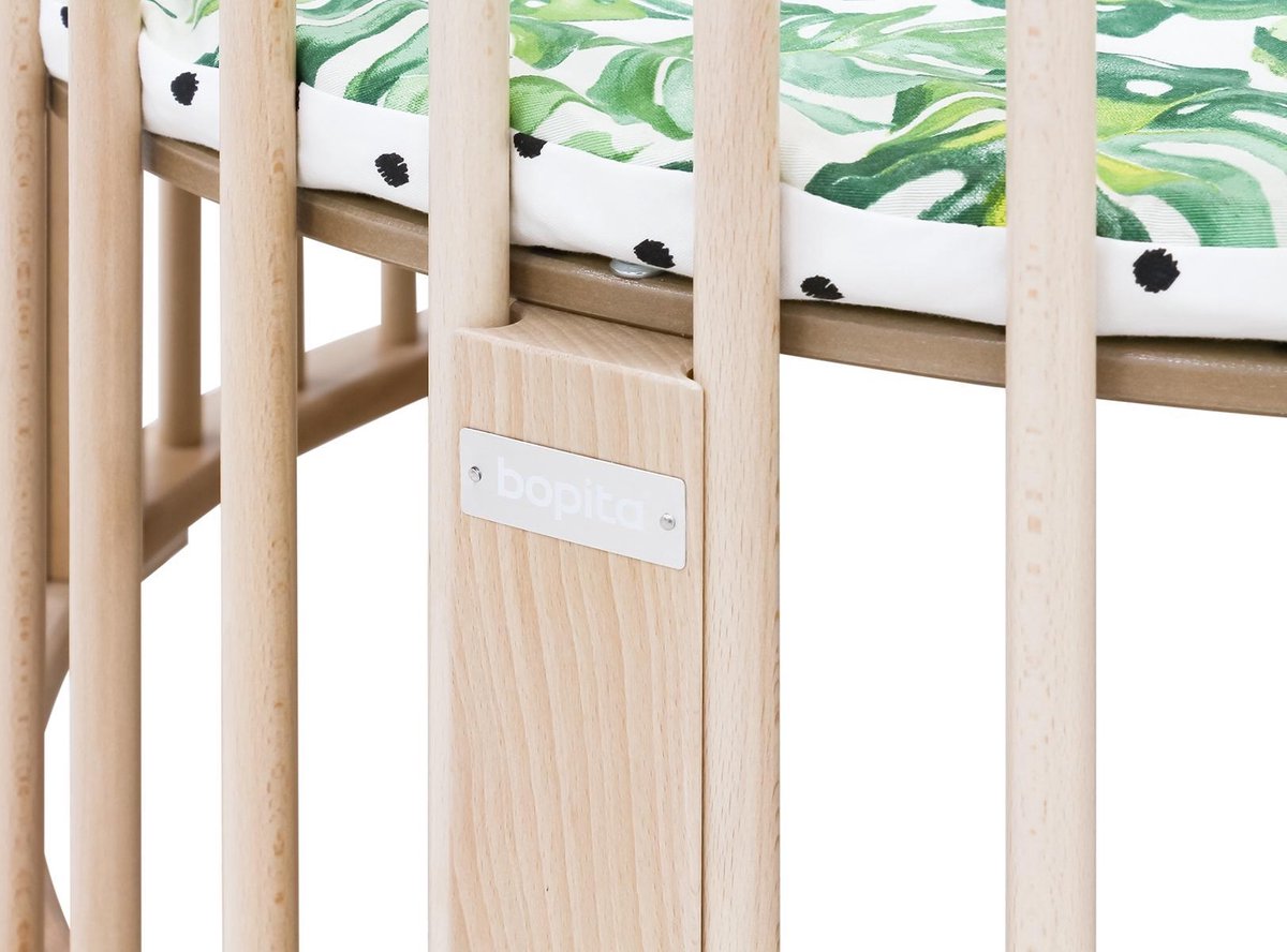 Bopita Rondo box incl. wielen - Naturel - Bruin