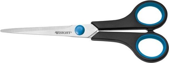 Westcott E-30271 00 Universele schaar Rechtshandig 175 mm Zwart, - Wit