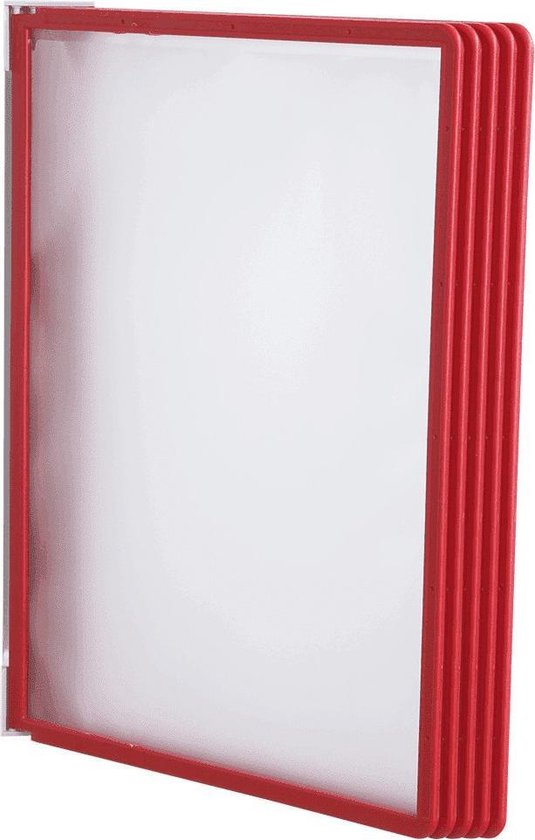 Durable wandsysteem Vario Wall 5/5551-03 rood inh. 5 panelen