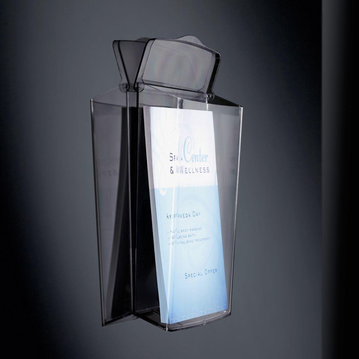 Sigel LH325 Folderhouder Acrylglas helder DIN A4 staand Aantal vakken 1 1 stuk(s) (b x h x d) 247 x 339 x 88 mm