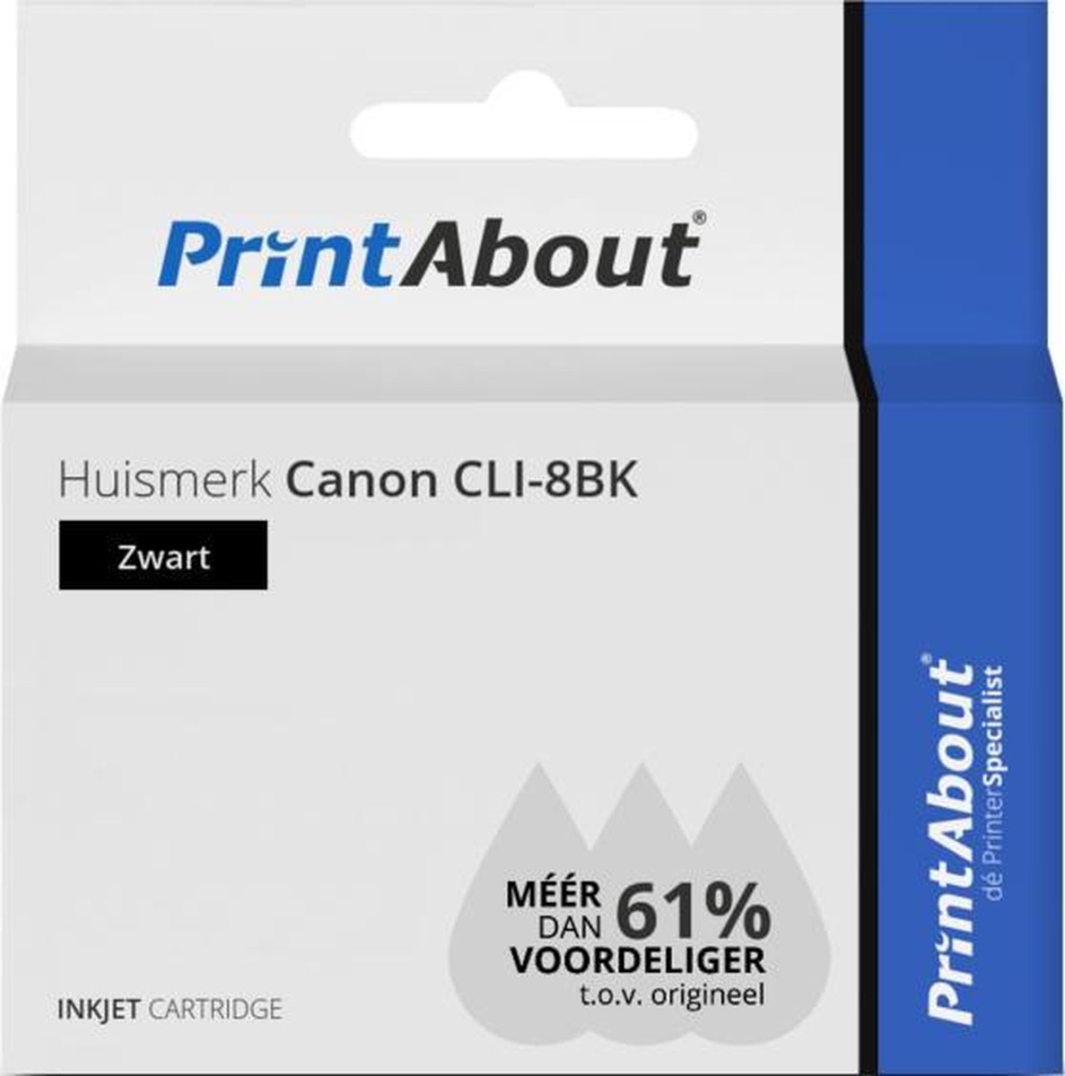 PrintAbout Canon CLI-8BK inkjet - Zwart
