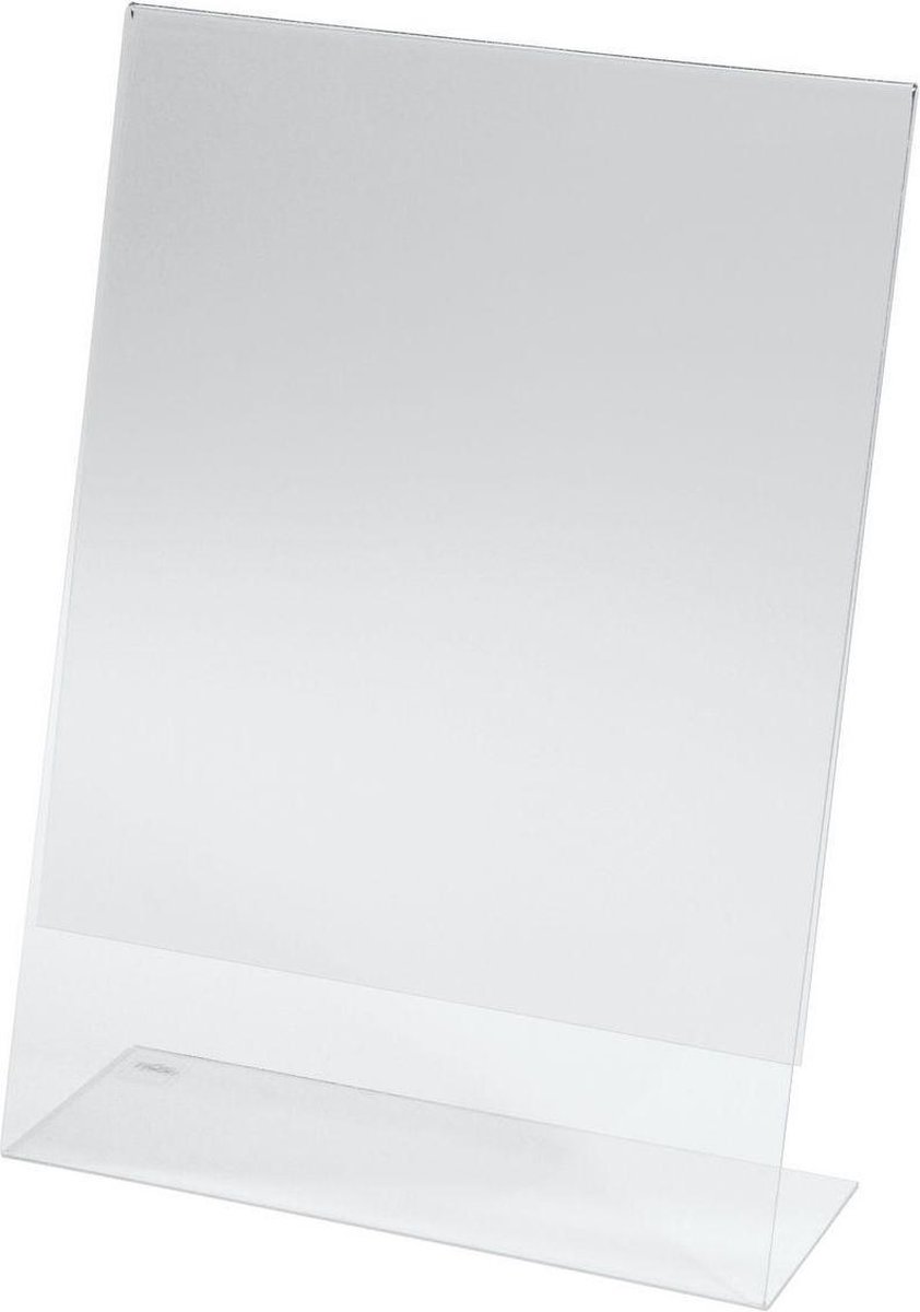Sigel TA210 Tafelstatief L-vorm Voor papierformaat: DIN A4 Glas (helder) 1 stuk(s)