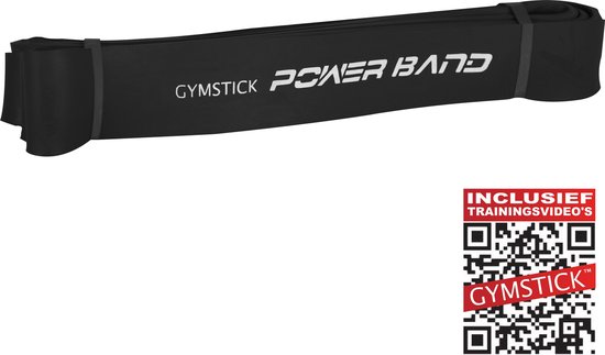 Gymstick Power Band - Met Online Trainingsvideo's - Medium - Zwart