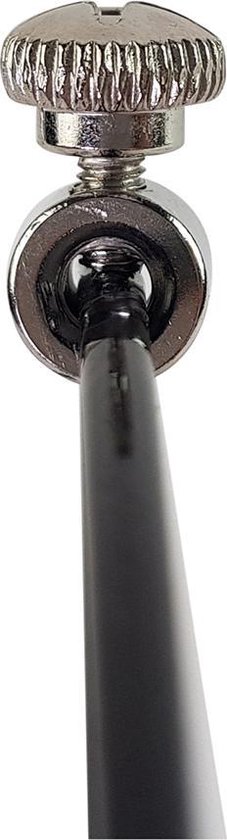 Tunturi Verstelbaar Stalen Springtouw - Kunststof Handvaten - Zwart