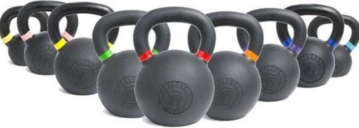 Lifemaxx Crossmaxx Kettlebell - Gietijzer met Poedercoating - 4 kg