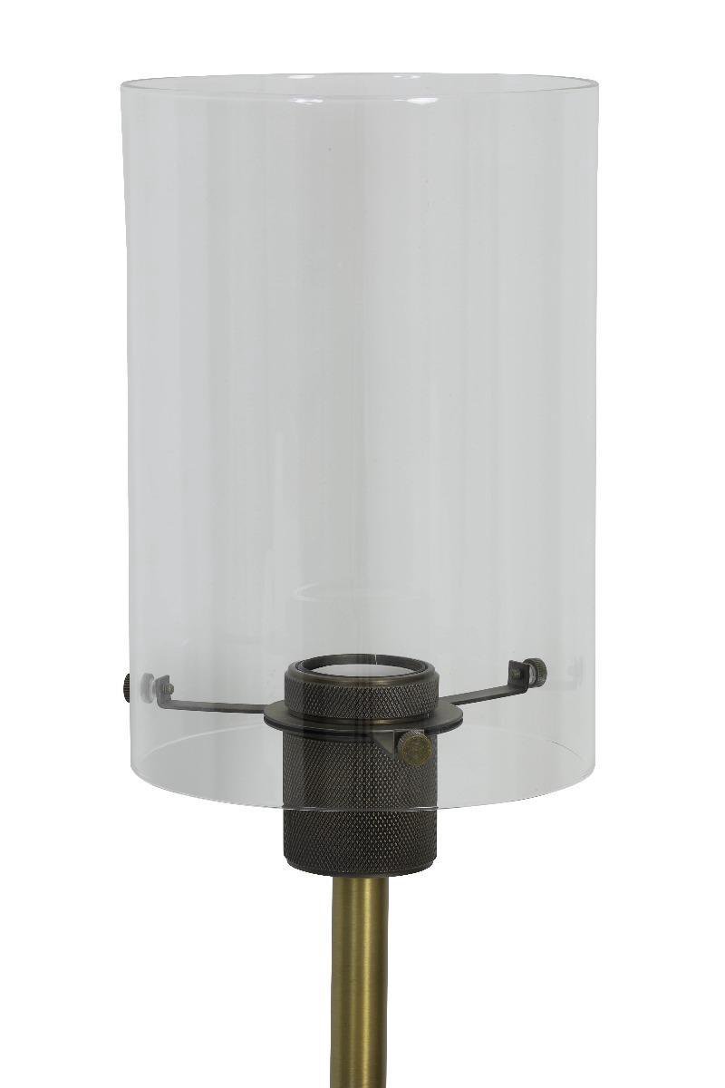 Light & Living - Vloerlamp ø25x150 Cm Vancouver Ant.brons-glas
