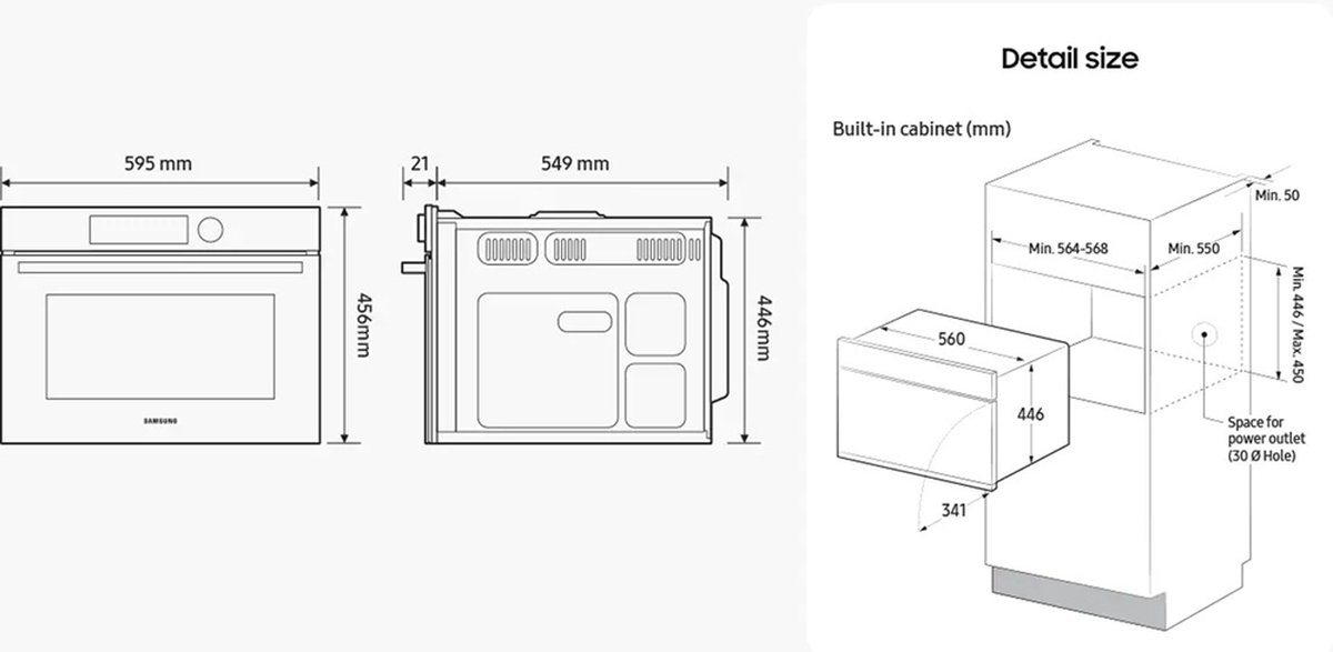 Samsung magnetron (inbouw) NQ5B5713GBK/U1