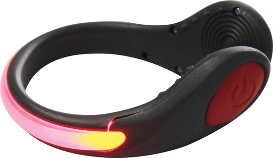 Tunturi LED shoe clip - - Rood