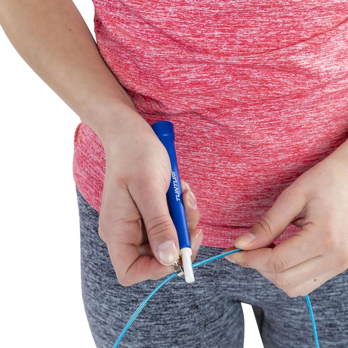 Tunturi Verstelbaar Springtouw - - Blauw