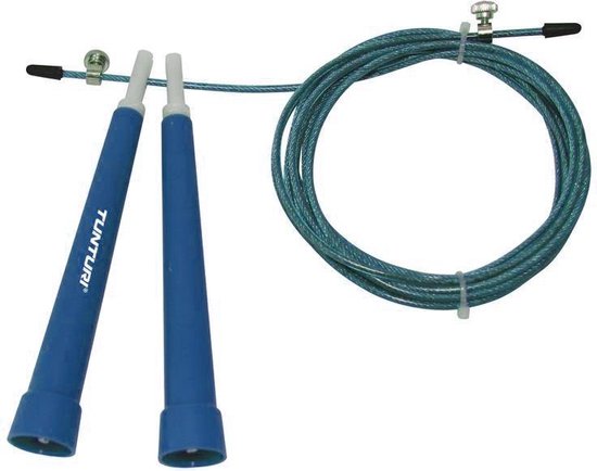 Tunturi Verstelbaar Springtouw - - Blauw