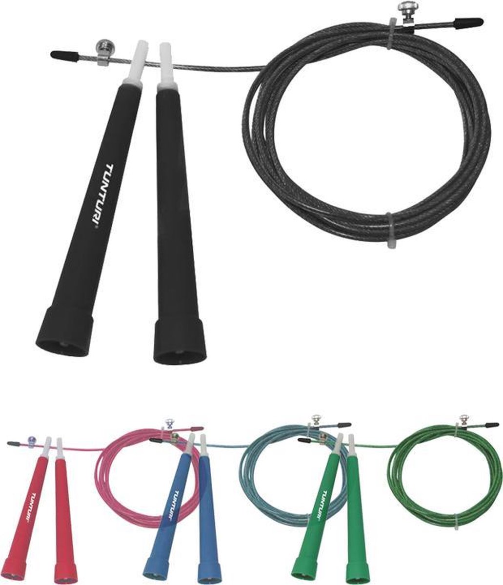 Tunturi Verstelbaar Springtouw - - Blauw