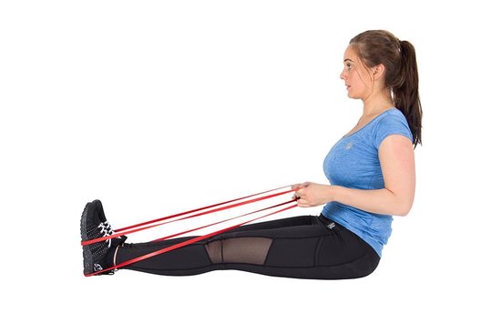 VirtuFit Pro Power Band - Weerstandskabel - Fitness Elastiek - Extra Licht (15 mm) - - Rood