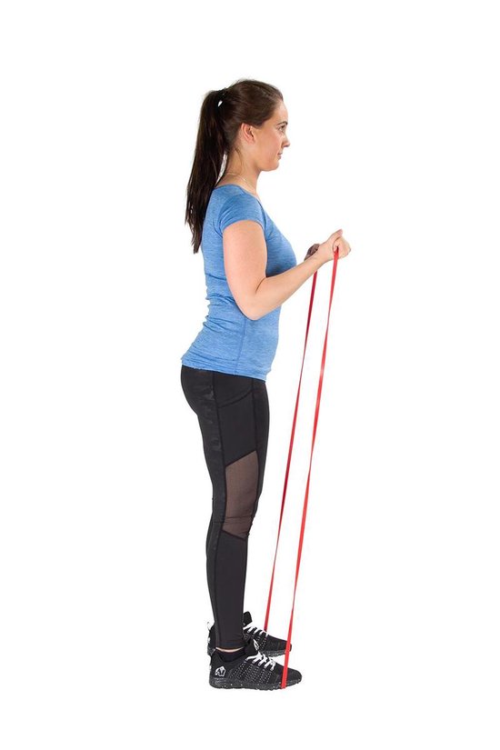 VirtuFit Pro Power Band - Weerstandskabel - Fitness Elastiek - Extra Licht (15 mm) - - Rood